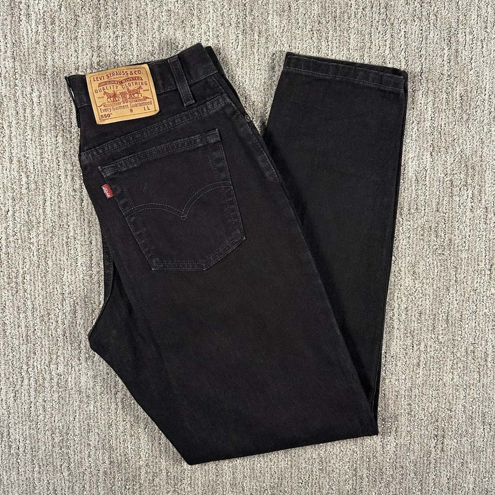 Levi's 550 Vintage 90s Relaxed Tapered High Rise‎ Jeans USA Women 12 Long(33x33)